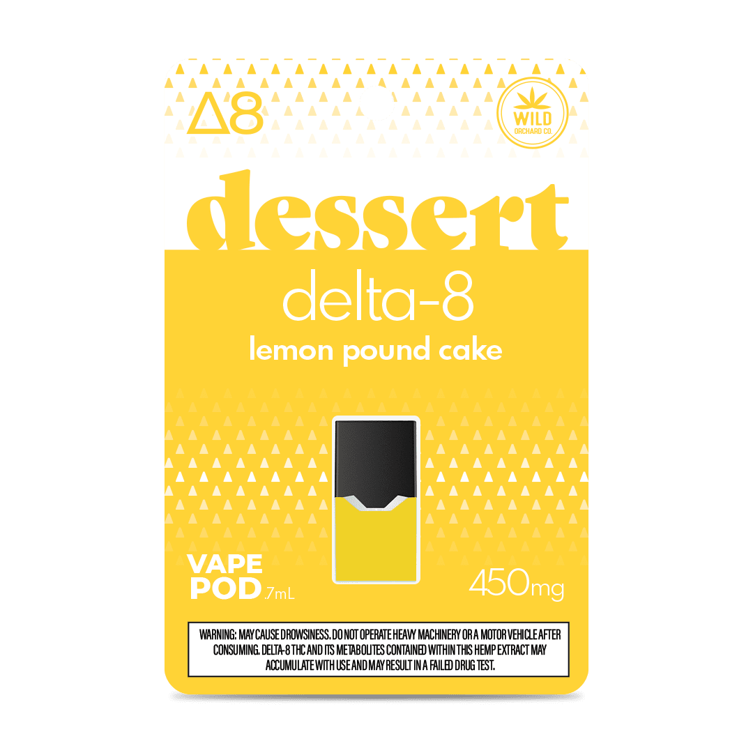 Delta 8 Lemon Pound Cake Juul Compatible Pod