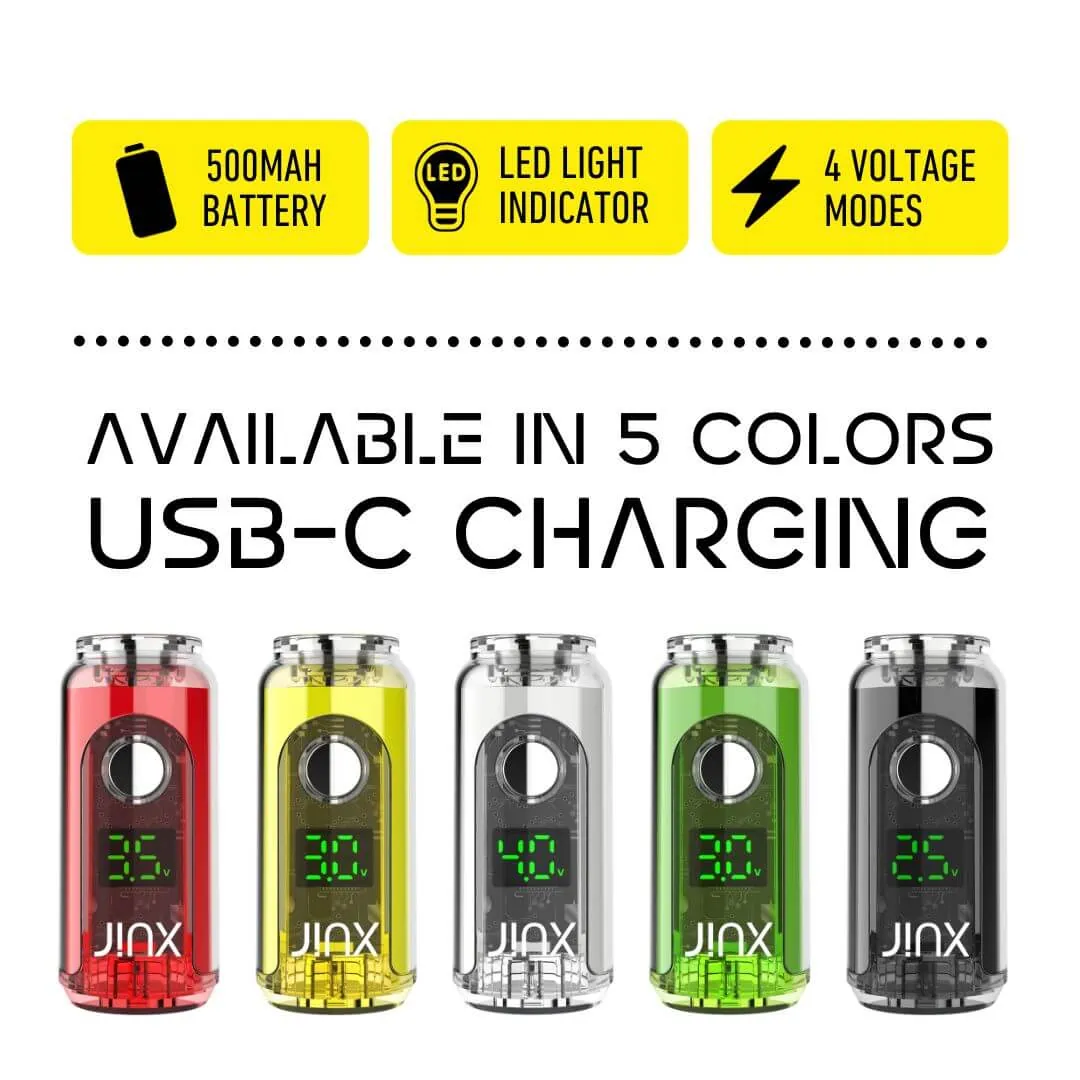 JINX FatBoy 510 Battery usb-c charger in 5 colors.