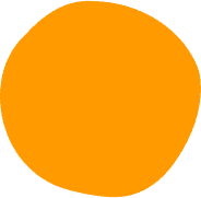 An orange circle on a black background.