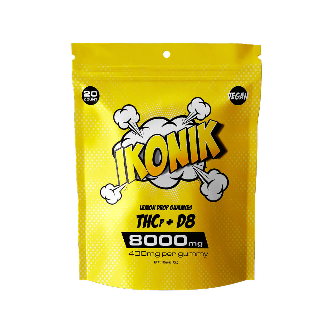 IKONIK Vegan THCp + D8 Gummies 8000 mg.
Product Name: IKONIK Vegan THCp + D8 Gummies
